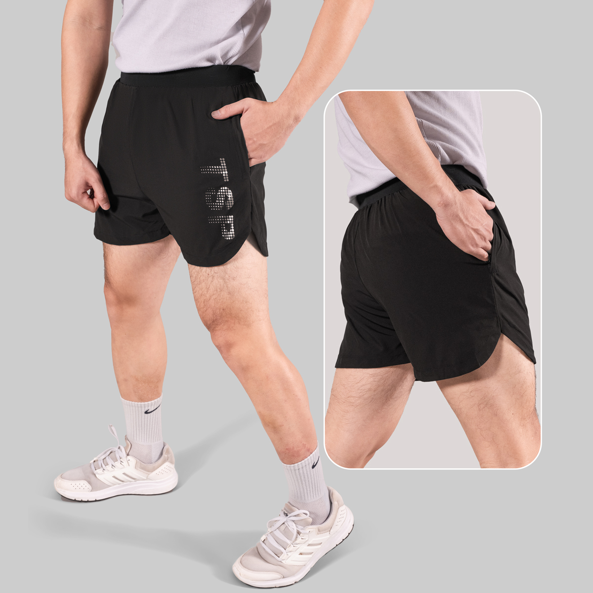 Quần Đùi Thể Thao Nam TSIMPLE V2 Short tập gym vải gió thoáng mát co giãn thoải mái vận động QGRP2
