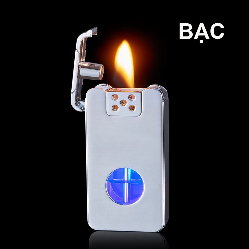 Bật Lửa Cảm Ứng 4in1 Có Đèn Fullbox – Xài Xăng