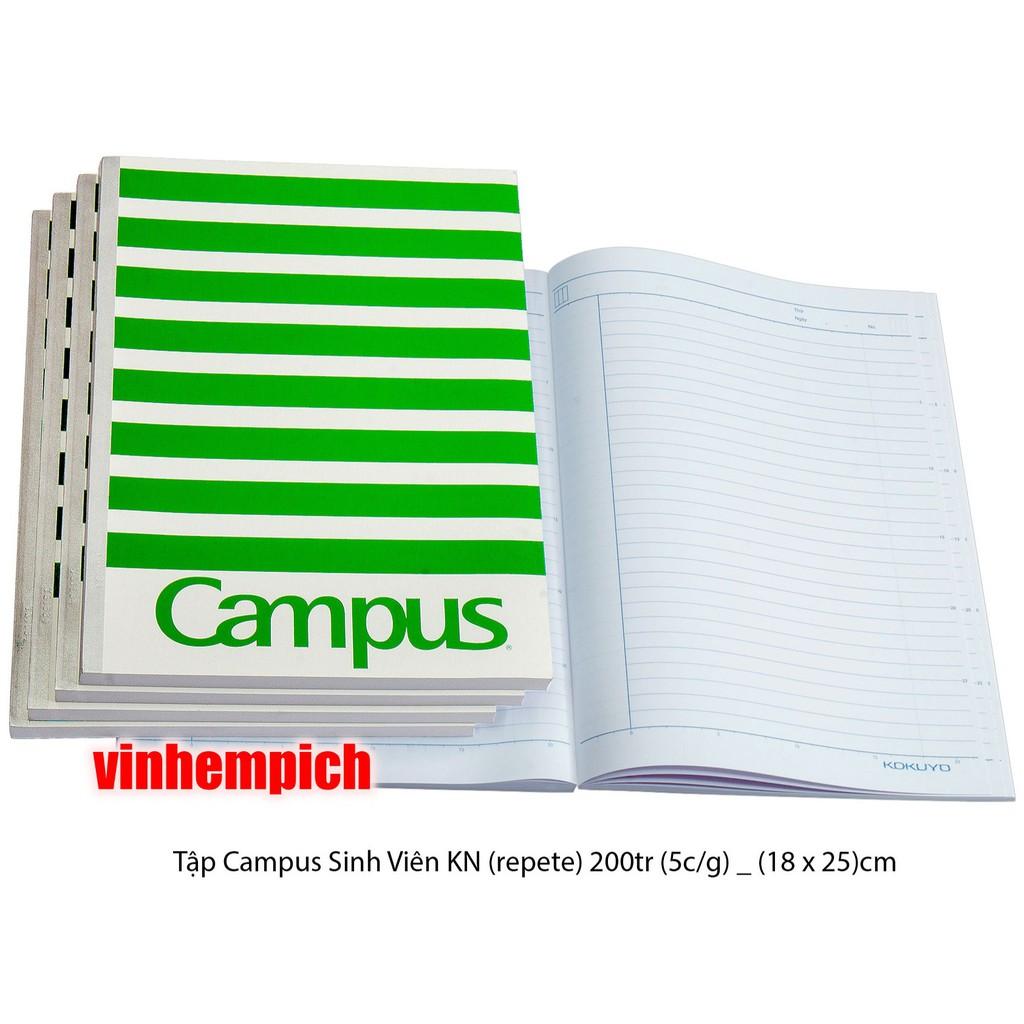 Tập Campus Sinh Viên Repete - 200 trang kẻ ngang - Repete