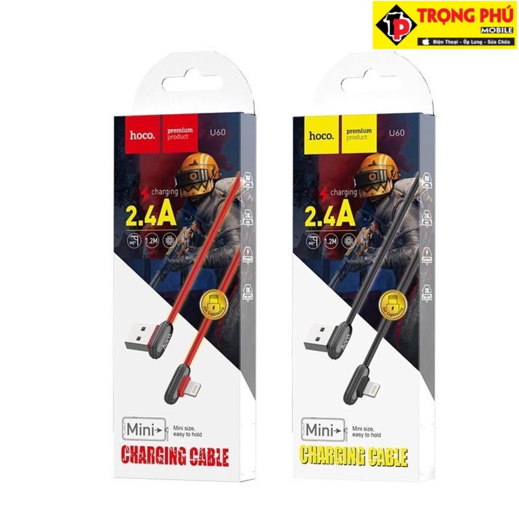 Cáp sạc nhanh dành cho game thủ hoco U60, U37 cho adroid - đầu micro usb - dài 1.2m