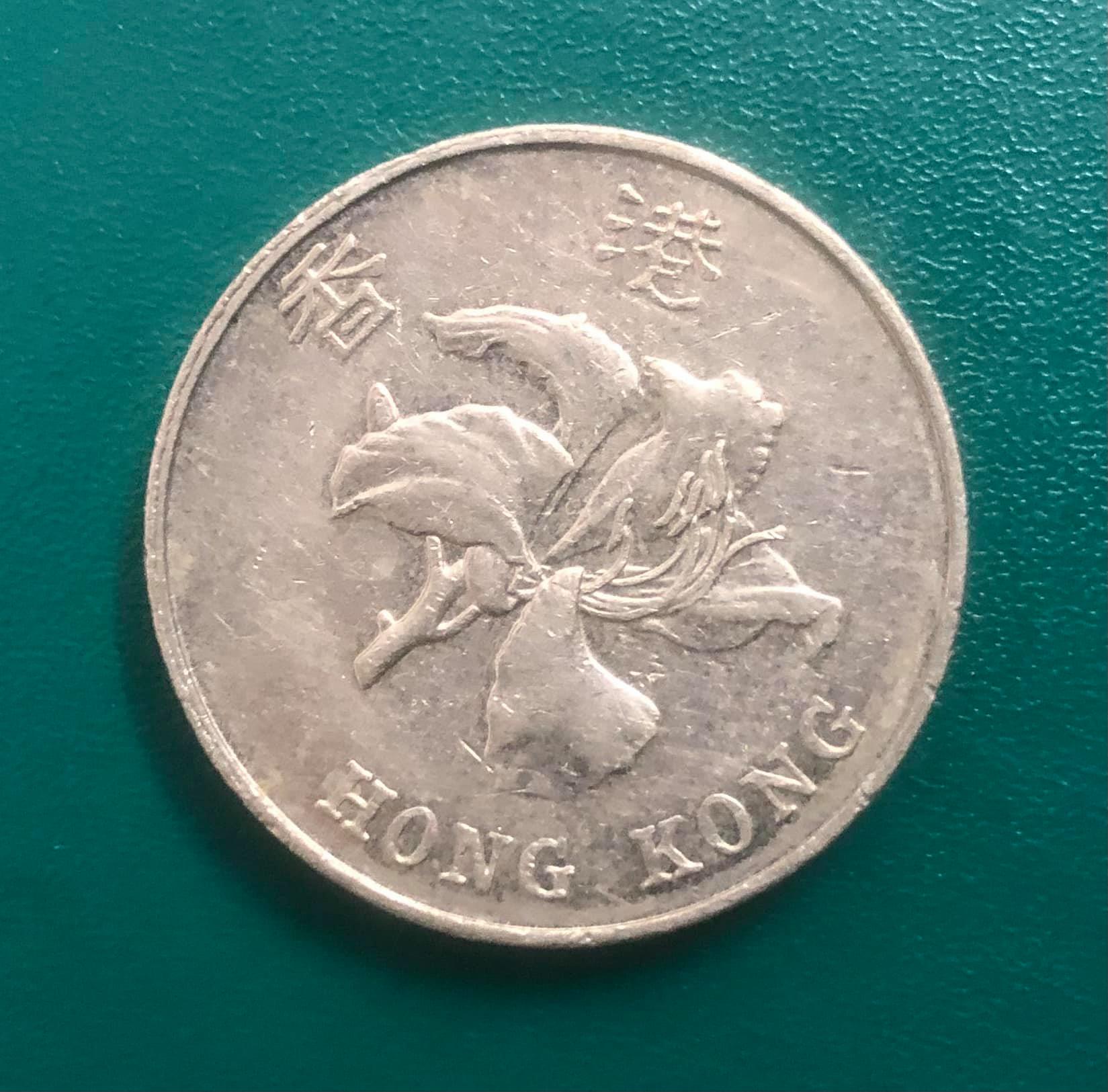 Đồng xu 5 dollars HongKong sưu tầm