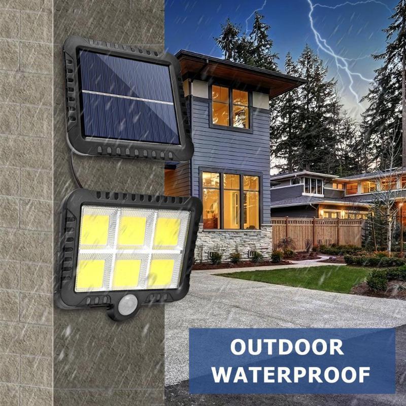 100/128/150/160COB Solar Light Outdoor waterproof Expansion Motion Sensor with 5 meter extend wire