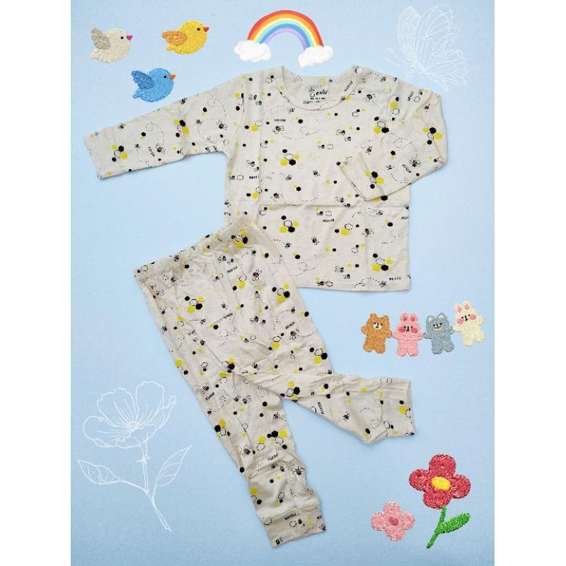 Bộ dài tay thun lạnh Bé Xíu Bexiu màu in hoạ tiết mềm mịn mát cho bé trai bé gái 5-19kg