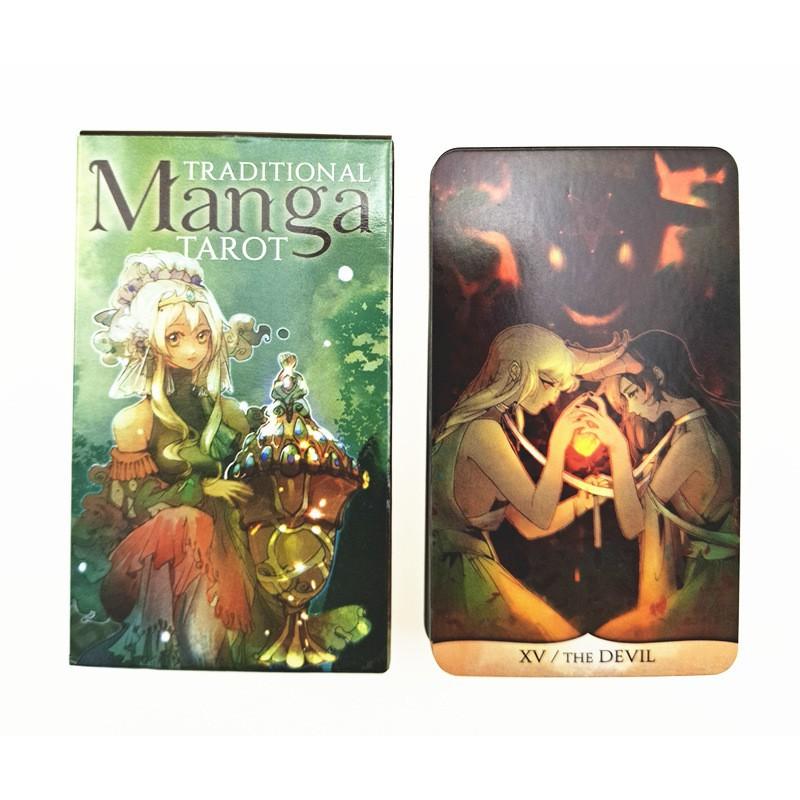 Bài Tarot Traditional Manga Tarot Tặng Đá Thanh Tẩy