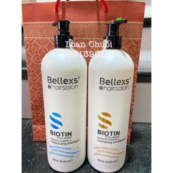 Dầu gội Biotin Bellexs hairsalon Dung Tích 902ml Kích Thích Mọc Tóc- Làm Mượt Tóc Hư Tổn