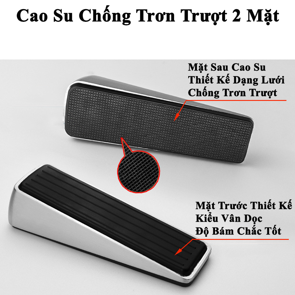 Dụng Cụ Chặn Cửa Chèn Cửa KUNBE Chất Liệu Cao Su Bo Kim Loại Chống Va Đập