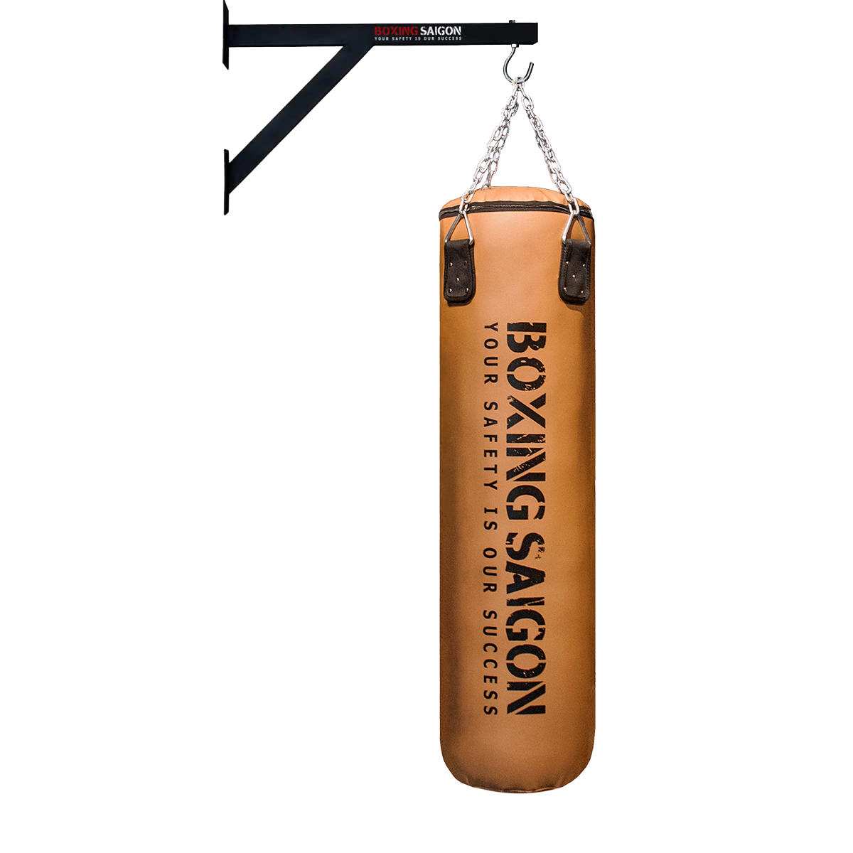Combo Bao Cát Treo Boxing Punching Bag 1M2 & Khung Treo - Nâu đen