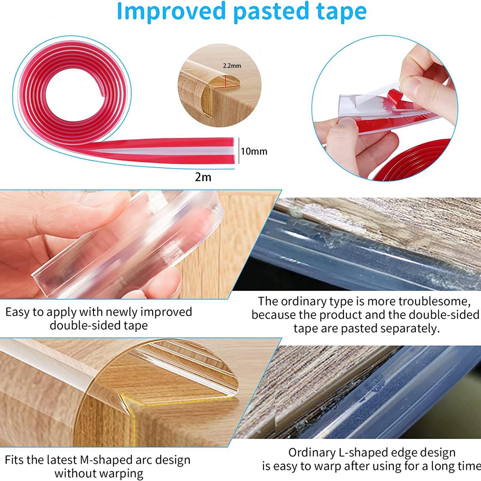 Baby Proofing Corner Protectors Tape Adhesive Corner Guards, Wrap Kids Desk Edge Conrner Protector Strip for Furniture, Child, Drawer