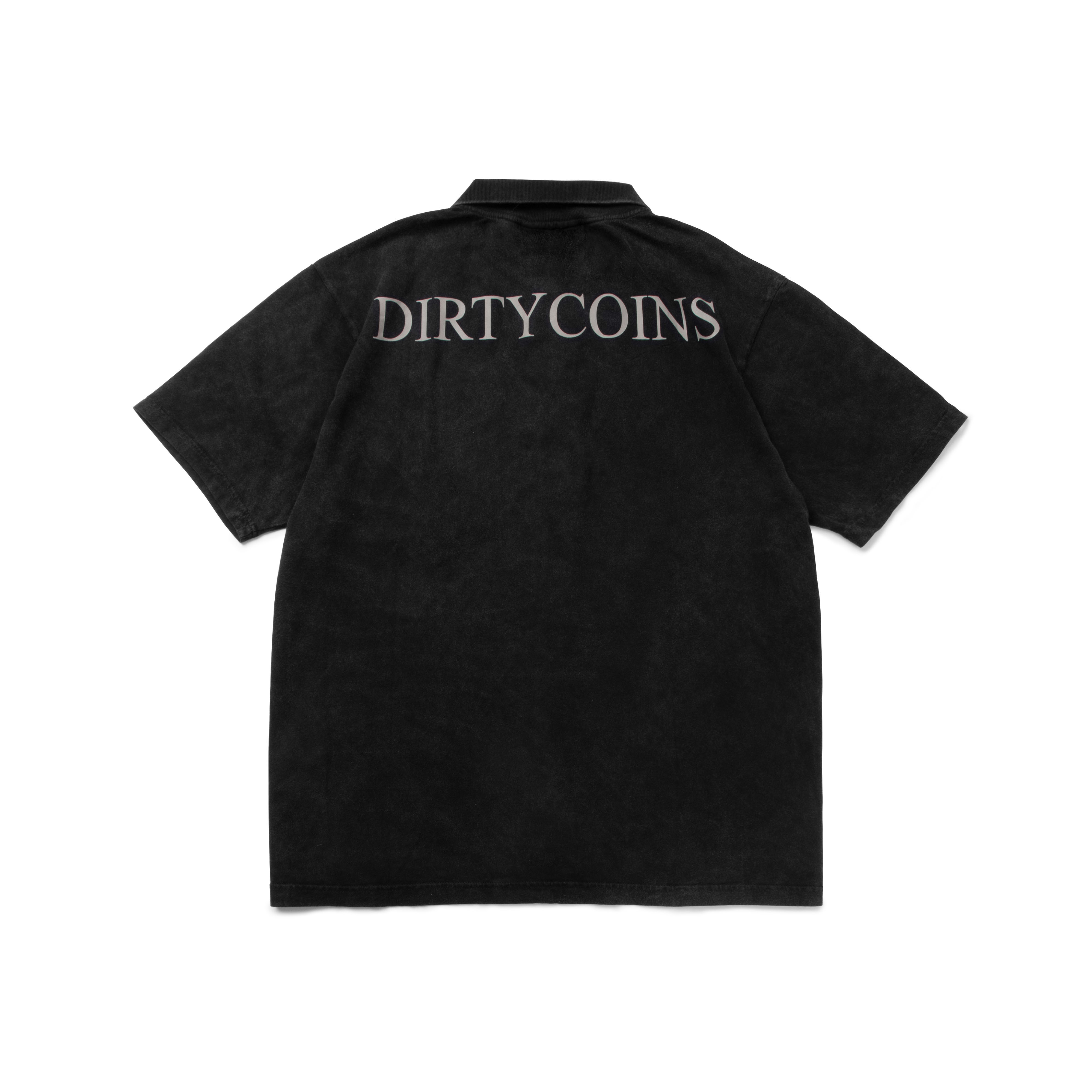 DirtyCoins Áo Thun Academy Logo Wash Polo - Black