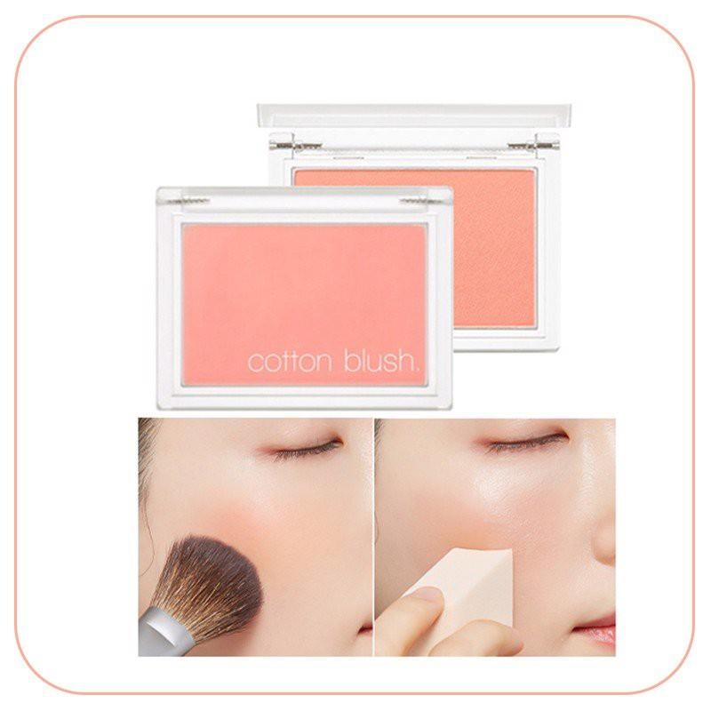 Missha Phấn Má Hồng Đào Nhạt Cotton Blush #MyCandyShop 4g