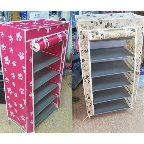 Tủ giày 7 tầng 6 ngăn cao cấp - HH080 Giao màu ngẫu nhiên