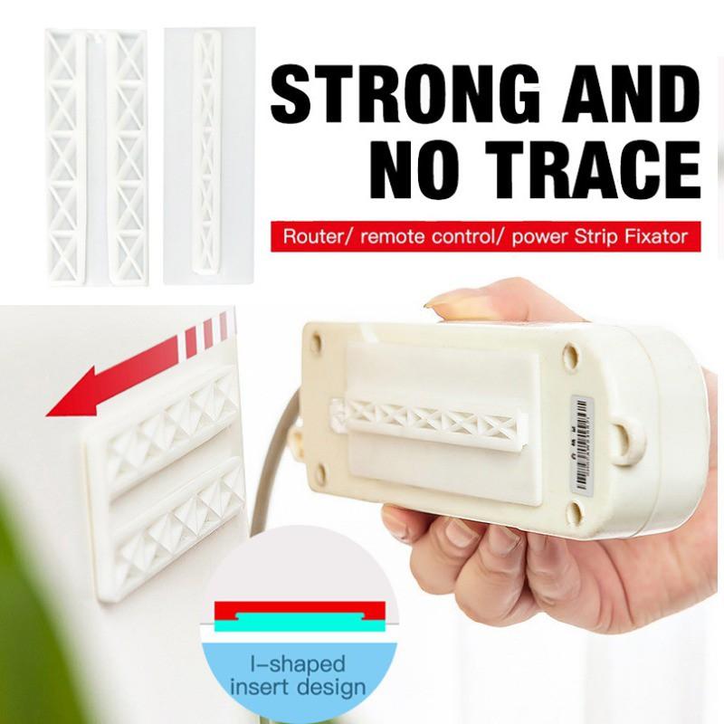 Thanh trượt gắn tường cố định ổ điện không cần khoan tiện dụng