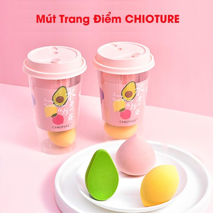 Mút trang điểm tán kem nền Chioture màu sắc siêu mền mịn