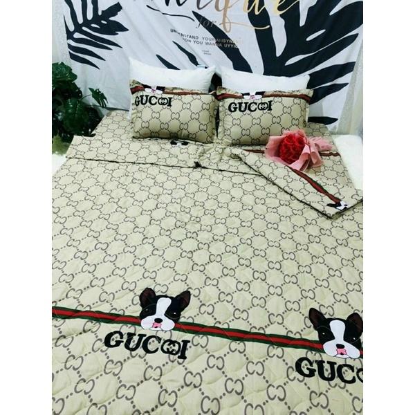 Bộ chăn hè ga gối cottonpoly 5 món