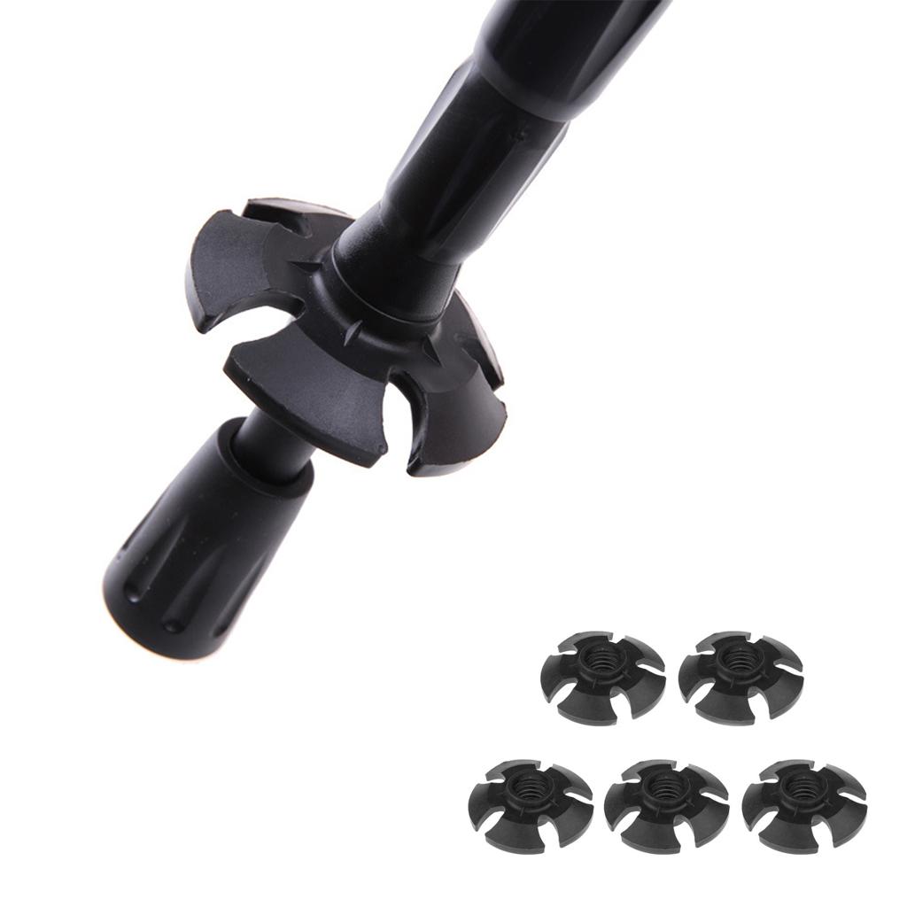 5Pcs Snowflake Basket End Cap Tip for Snow Shoes Trekking Pole Hiking Stick