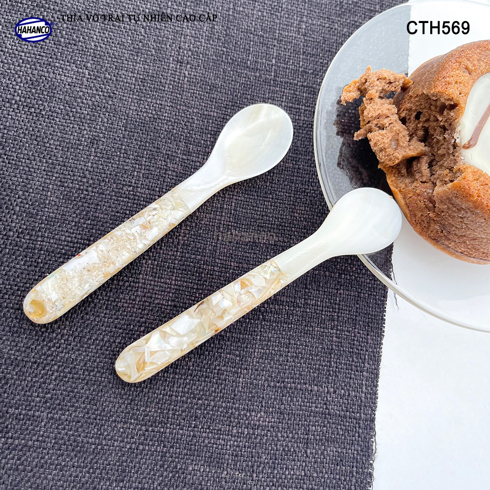 Thìa Cafe Làm Từ Vỏ Trai Cán Ôc Xà Cừ Xuất Nhật Thiết Kế Tinh Tế - HAHANCO - CTH569