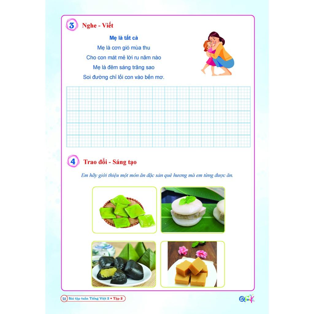 Sách - Bài Tập Tuần dành cho học sinh lớp 2 cánh diều - Toán và Tiếng Việt - học kì 2