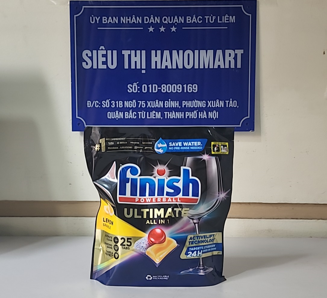 Viên rửa bát Finish Quantum Ultimate 25 viên loại cao cấp tốt nhất