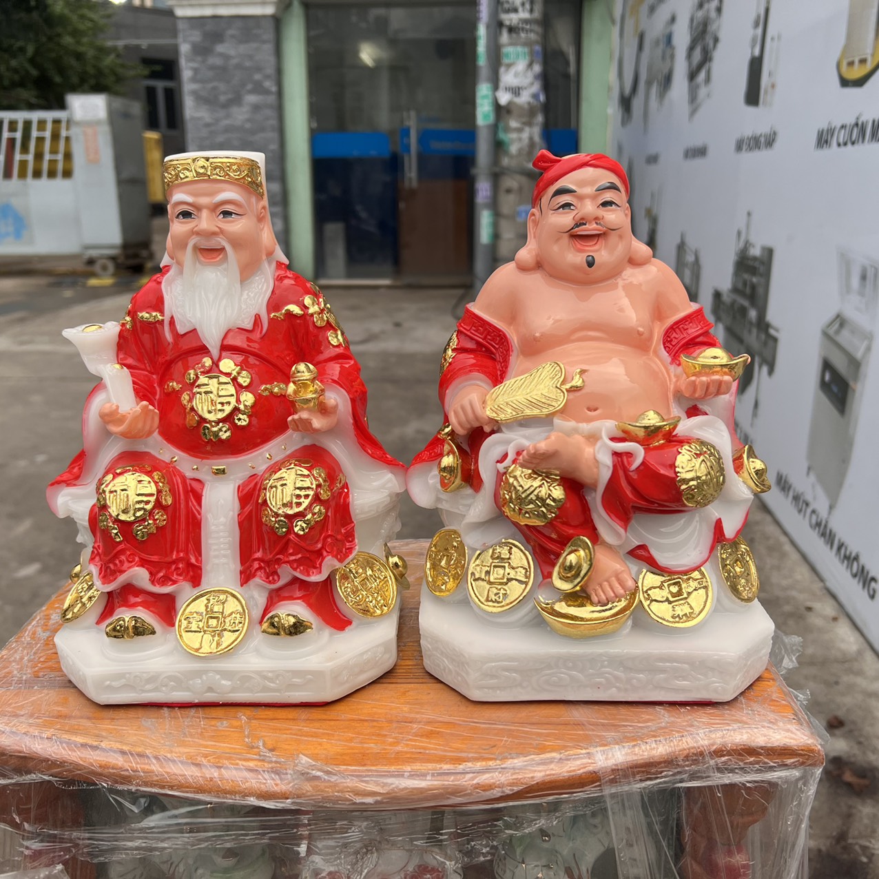 Tượng Thần tài Thổ Địa đá Việt Nam cao 25cm