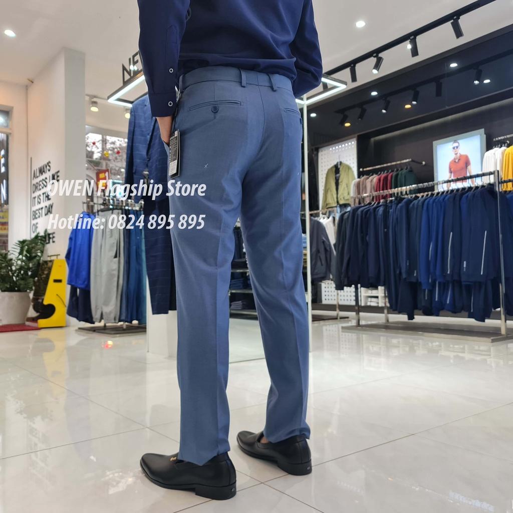 OWEN - Quần âu nam công sở dáng REGULAR trợ cạp Tăng đơ co dãn mã QRT22421