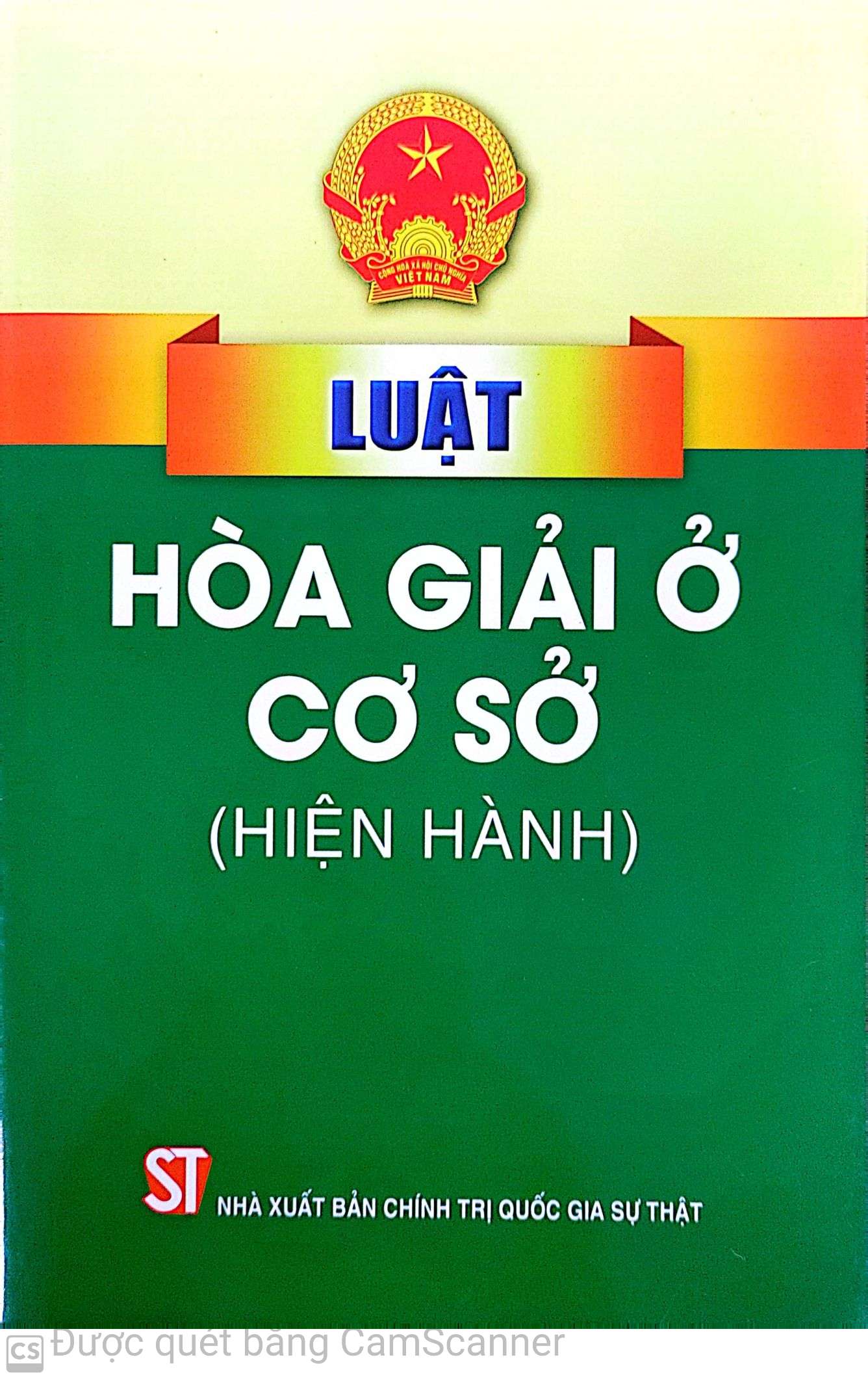 Luật hòa giải ở cơ sở (hiện hành)