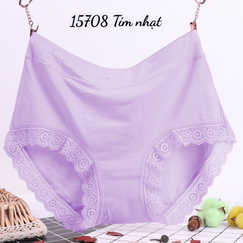 15708 Quần lót chip BIG SIZE lưng cao lai Ren