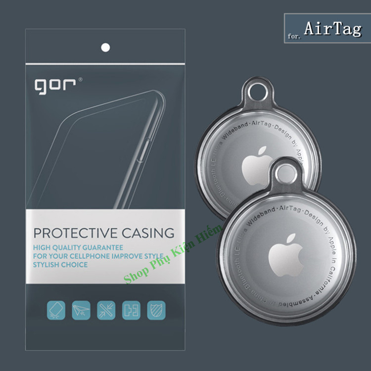 Bộ 2 ốp bảo vệ dành cho Airtag - Hàng nhập khẩu Gor