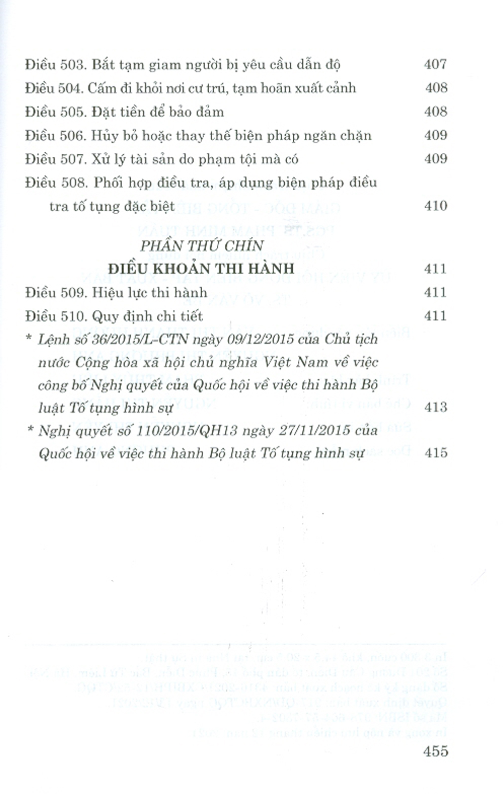 Bộ Luật Tố Tụng Hình Sự (Hiện Hành) (Sửa Đổi, Bổ Sung Năm 2021)