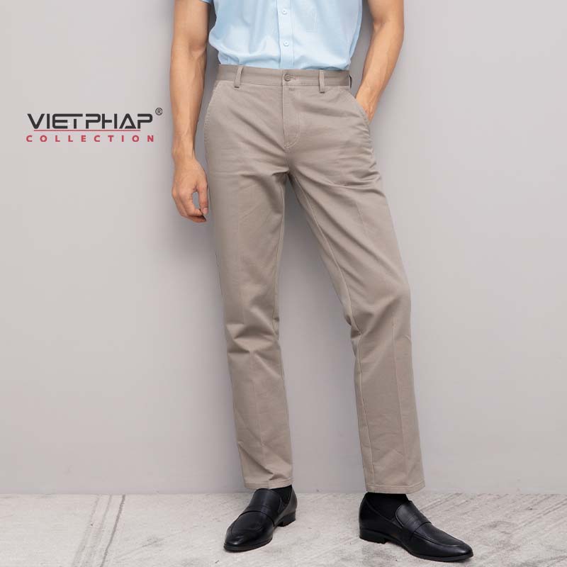 Quần Kaki Nam Không Ly VIỆT PHÁP / Hoạ Tiết Chìm Cao Cấp 9716