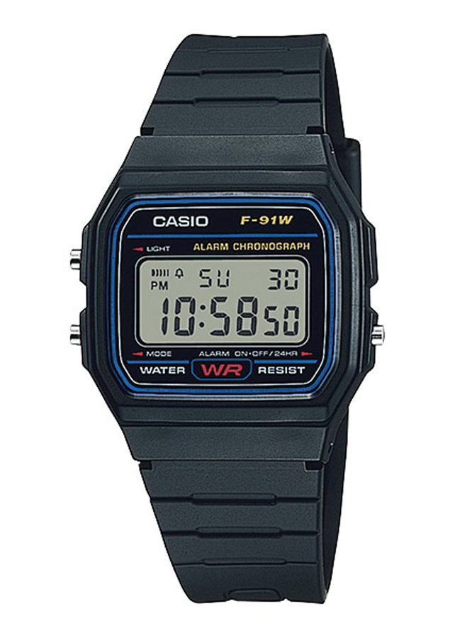 Đồng hồ nam dây nhựa Casio Standard chính hãng F-91W-1DG