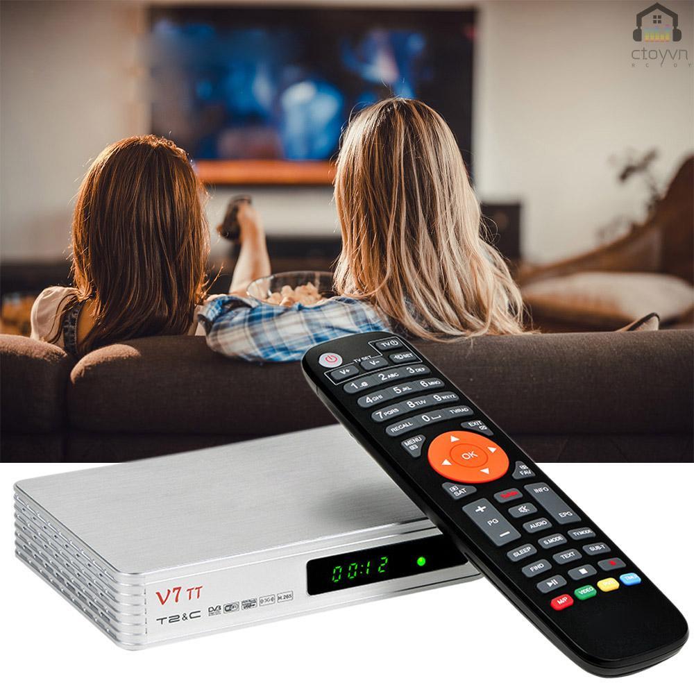 Đầu thu TV V7 TT 1080P Full HD DVB-T/T2/Cable/J.83B hỗ trợ USB PLP hỗ trợ USB PVR