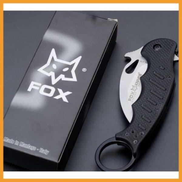 Dao phượt gấp Karambit Fox Bạc bỏ túi tiện lợi