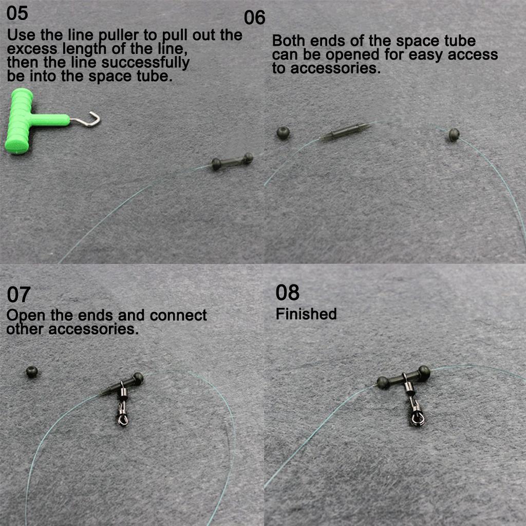 3pcs TPR Heli Beads Fishing Beads Release Rigs Line Rig Beads w/ Handle