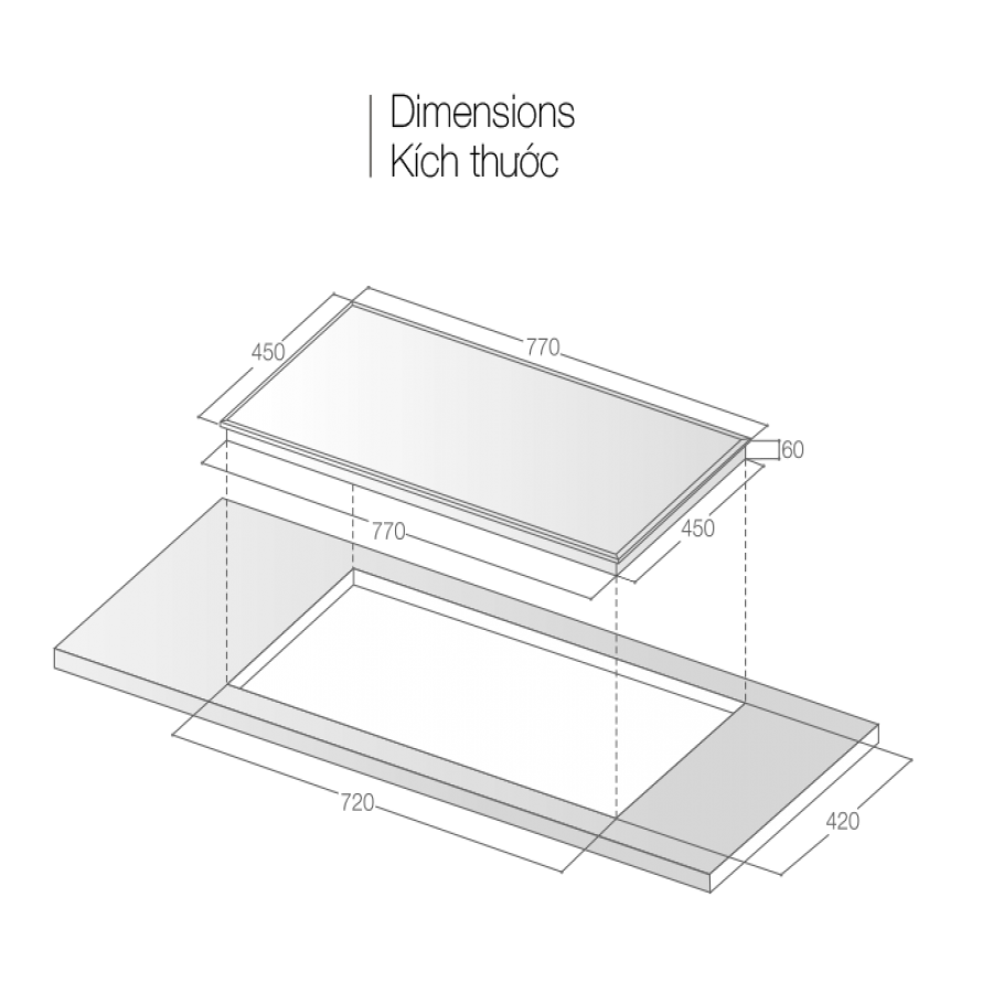 Bếp từ Lorca LCI 829 - Hàng Chính Hãng