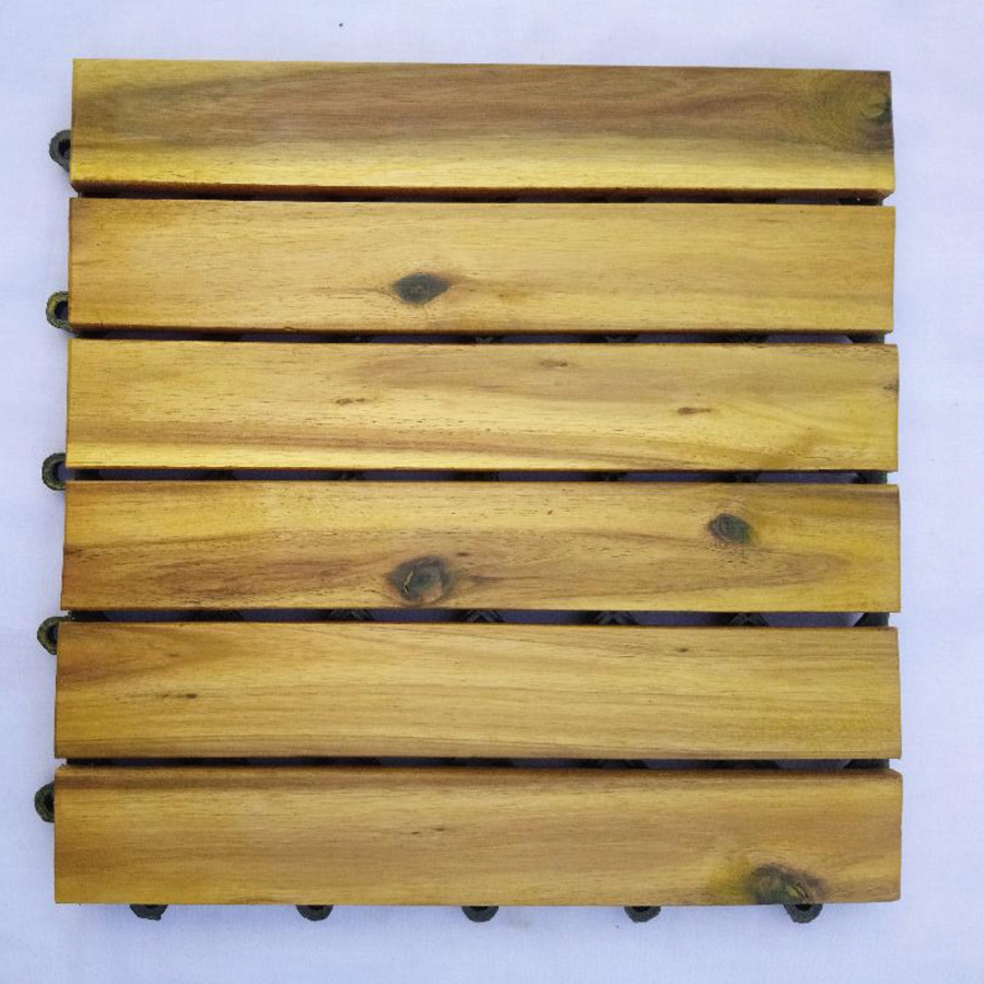 Thùng ván gỗ lót sàn 6 nan - vàng chanh