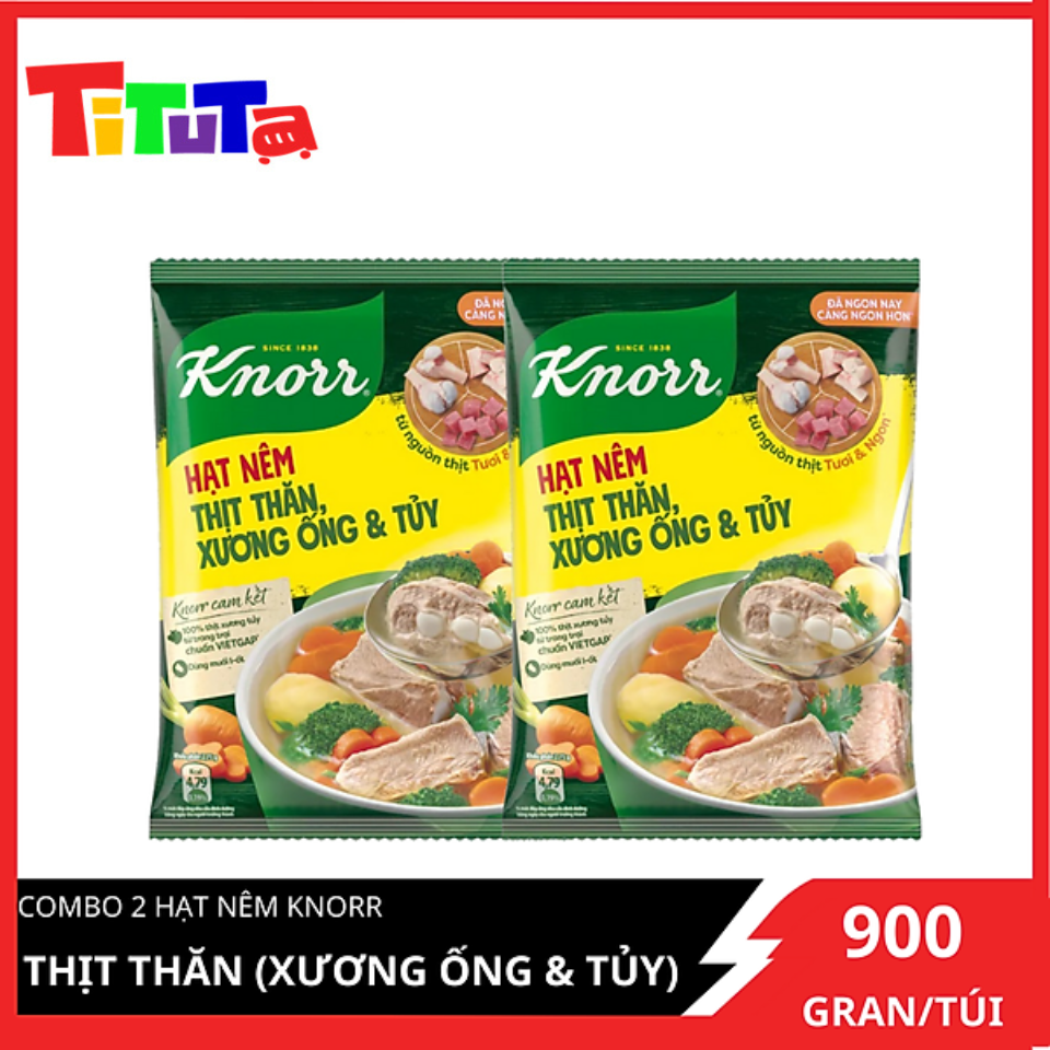 Combo 2 Hạt nêm Knorr Thịt thăn 900g