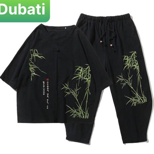 ĐỒ BỘ THỂ THAO TRÚC XANH, ĐỒ BỘ THỂ THAO NAM, CHẤT VẢI MỀM MỊN THOÁNG MÁT SANG CHẢNH VIP PRO- DUBATI FASHION