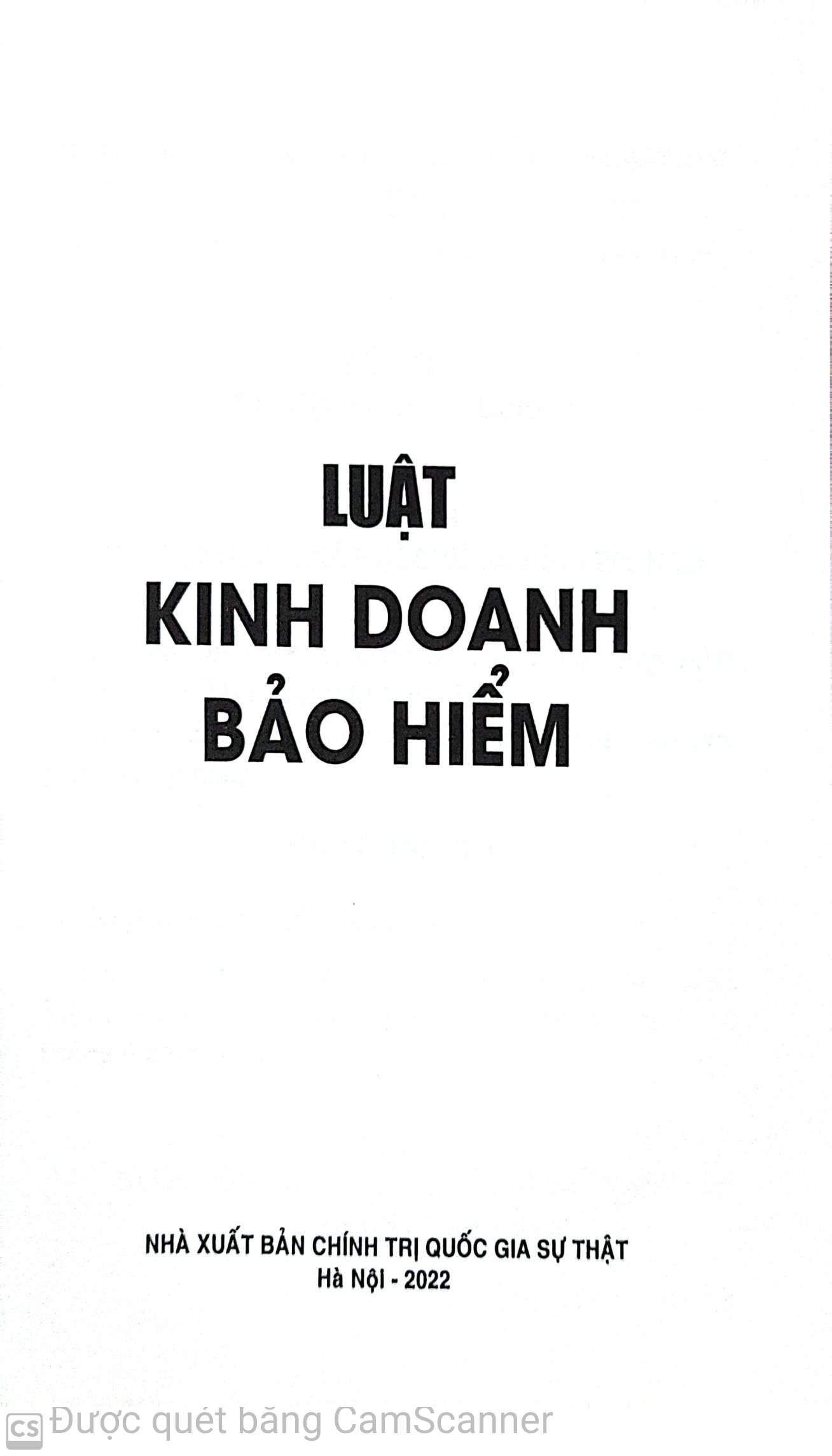 Luật Kinh doanh bảo hiểm