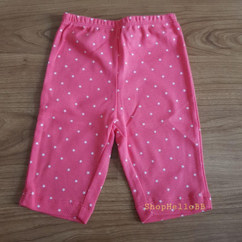 Size bé 6-9kg Quần legging lửng bé gái GirlyOne Hello B&amp;B thun cotton co giãn 4 chiều mềm mịn