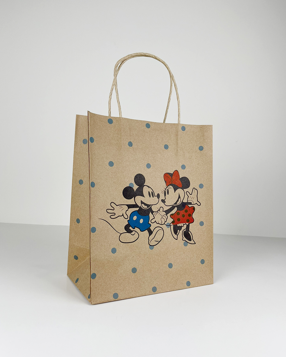 TÚI GIẤY KRAFT NÂU CHUỘT MICKEY SBU00045N