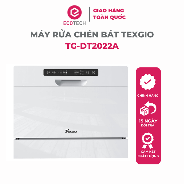 Máy rửa bát Texgio TG-DT2022A - Hàng Chính Hãng