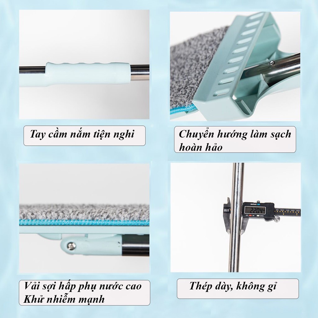 CÂY LAU NHÀ CHỔI LAU NHÀ TỰ VẮT THÔNG MINH
