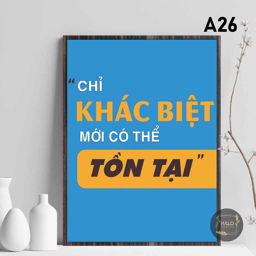 Tranh tạo động lực canvas trang trí văn phòng nhiều mẫu đa dạng và có khung composite chống mối mọt siêu bền