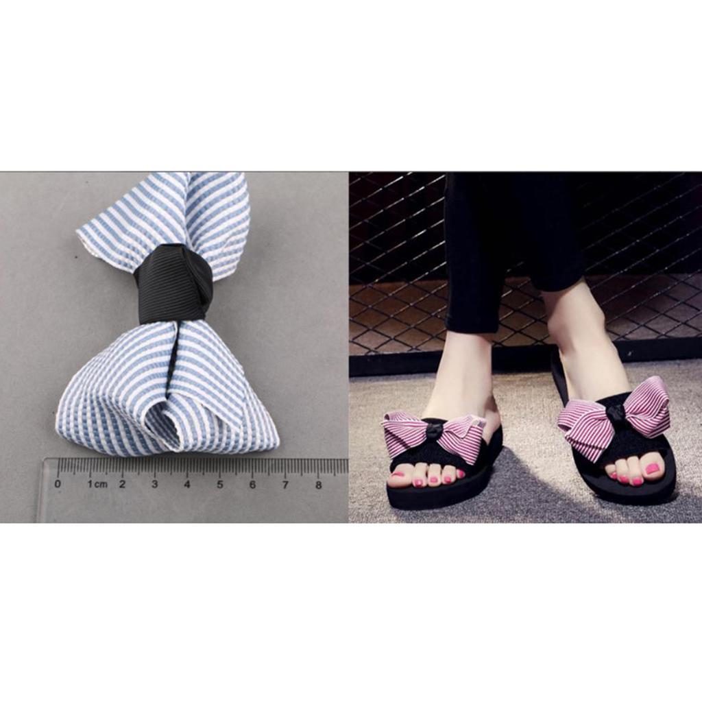 Cloth Bowknot DIY Craft Kids Headwear Slipper Accessories