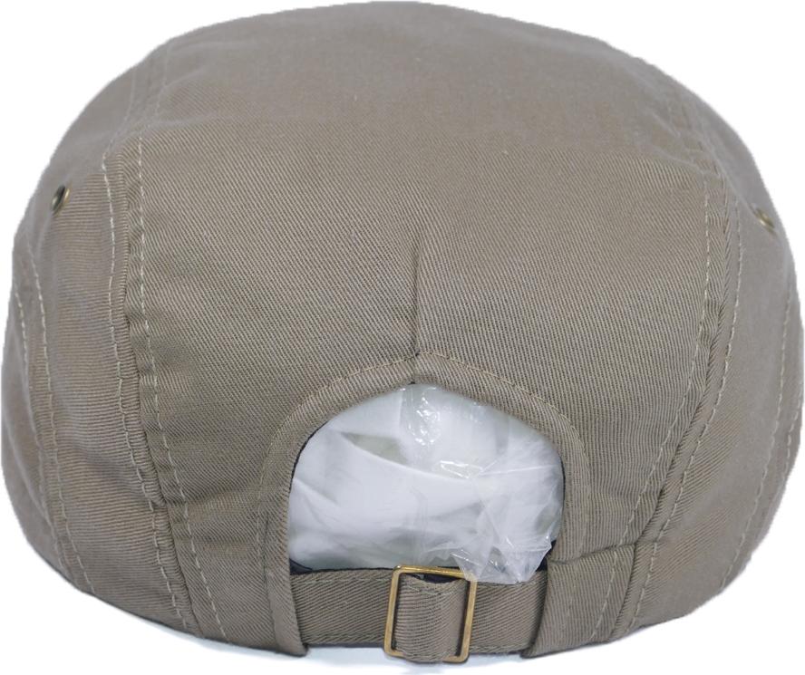 Hình ảnh Nón beret nam thiết kế mỏ vịt dành cho người trung niên, không thêu họa tiết, dễ dàng tăng giảm size như ý - Kaki đậm