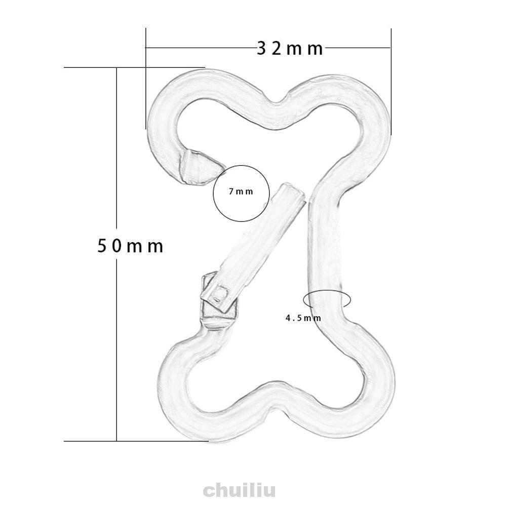 Set 10 Móc Khóa Leo Núi Đa Năng Bằng Hợp Kim Nhôm