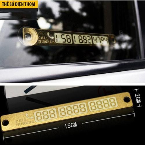 Thẻ ghi số ĐT gắn kính ô tô xe hơi khi đỗ xe