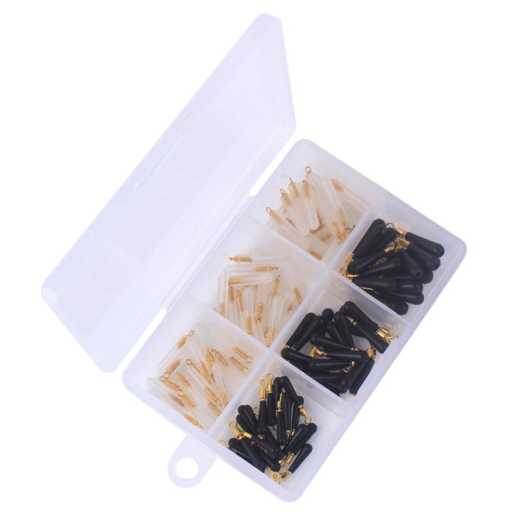 120pcs/lot Silicone Stopper Head Float Seat Throw Line Fishing Float Bobbers