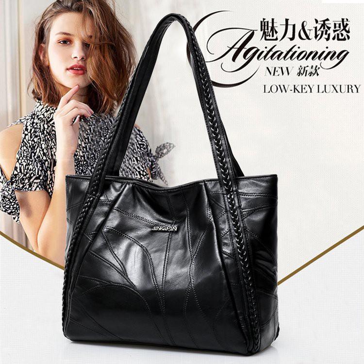 Túi đeo chéo nữ cao cấp da cừu JINGPIN KT 33x28x12cm , Da cừu mềm mại, Chất da cao cấp,Mềm mịn