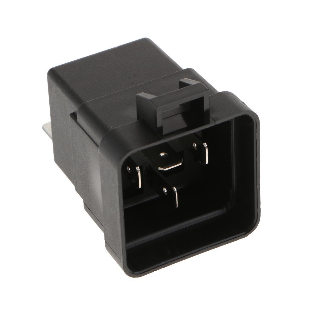 4Pcs 12V 40A 4PINS Relay Wiring Inside the Waterproof Socket with Terminals
